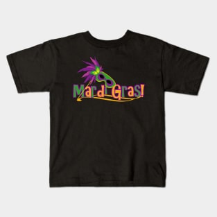 Mardi Gras Mask Kids T-Shirt